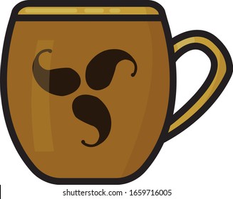 Glass mug for coffee and tea. Used at home, cafes, restaurants.