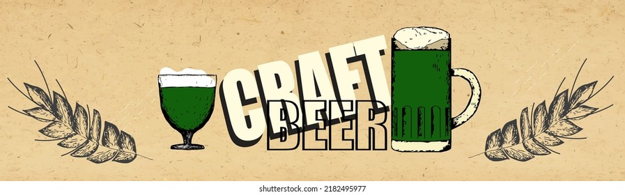 
Glass Mug Of Green Draft Beer