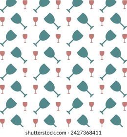 Glass multicolor repeating trendy pattern textile vector illustration background