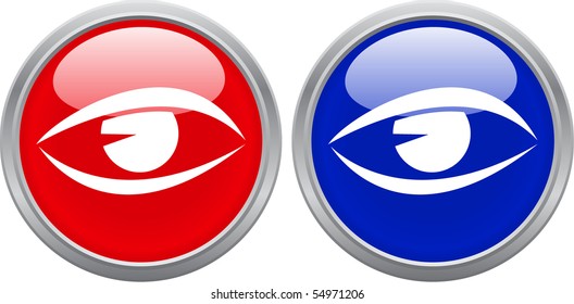 glass objects isolated on white