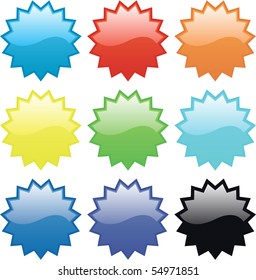 glass objects isolated on white