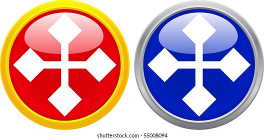 glass objects isolated on white