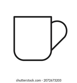 Glass Office Icon vector Line on white background image for web, presentation, logo, Icon Symbol. 
