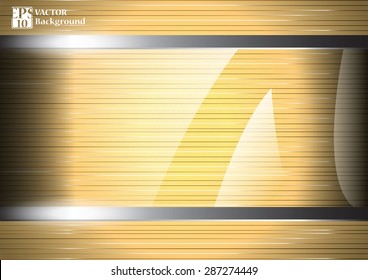 Glass on metal background. Vector Illustration