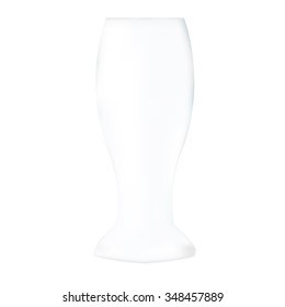 glass on white background