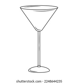 Glas auf weißem Hintergrund, Vektorgrafik