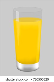 Glass of orange juice 