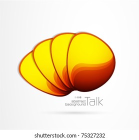 Formas anaranjadas de cristal. Vector eps10 fondo