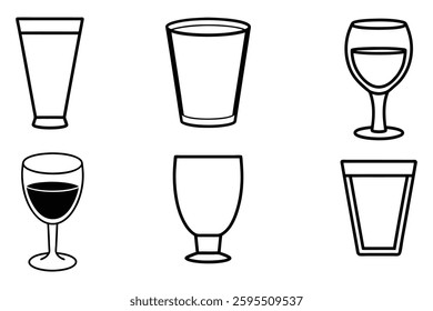 Glass Outline Template Icon Design