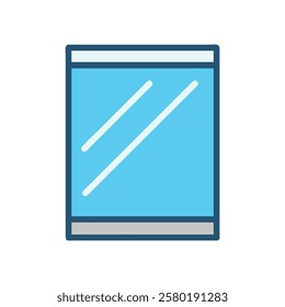 Glass Panel Icon for Architecture