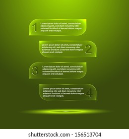 Glass panels. Vector illustration for your business presentations. 