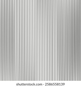 Glass pattern background, ice texture effect. Holograph metal reed abstract line gradient. Ribbed 3d flute ripple striations, silver light corrugated transparent wall window. Frosty iridescent reflect