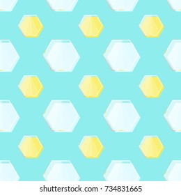 Glass pattern honey milk vector
