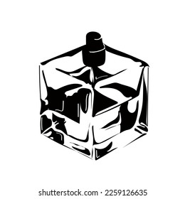 Glass perfume jar of your designs and logos