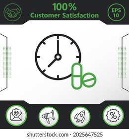 glass in phone medicine time elements for your work - Modern design