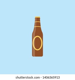It is a glass or plastic container used for storing drinks or other liquids, , vector, color drawing or illustration. 