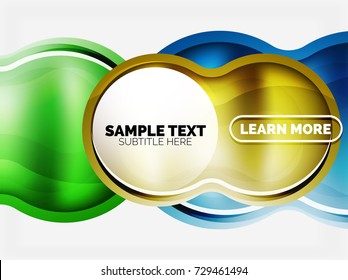 Glass or plastic hi-tech abstarct bubble background. Vector illustration