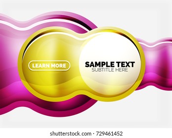 Glass or plastic hi-tech bubble background. Vector illustration