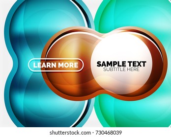 Fondo de cristal o burbuja plástica de alta tecnología. Ilustración del vector