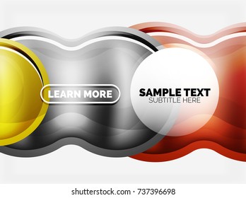 Glass or plastic hi-tech bubble background. Vector illustration
