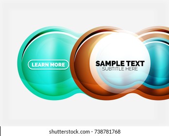 Fondo de cristal o burbuja plástica de alta tecnología. Ilustración del vector