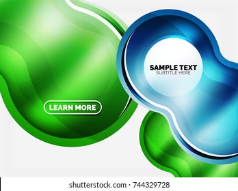 Glas oder Kunststoff, High-Tech-Bubble-Hintergrund. Vektorgrafik