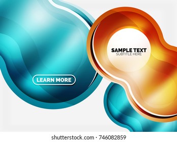 Fondo de cristal o burbuja plástica de alta tecnología. Ilustración del vector