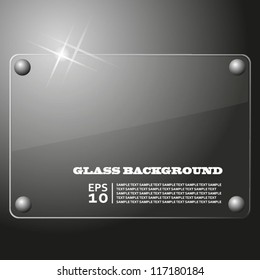 Glass plate background