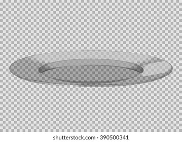 Glass Plate , Vector Illustration