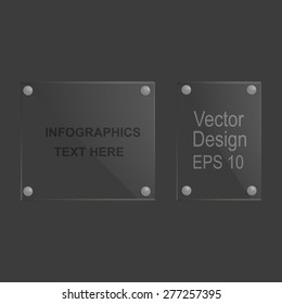 Glass plates for text