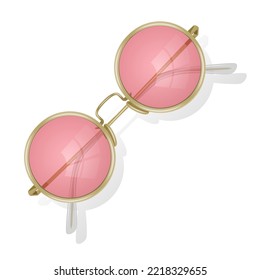 Glass png. Sunglasses on white background. Glasses frame, glasses silhouette PNG. Vector format