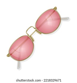 Glass png. Sunglasses on white background. Glasses frame, glasses silhouette PNG. Vector format