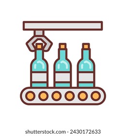 Glass Production icon in vector. Logotype
