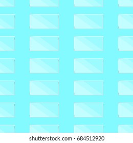 glass rectangle pattern vector