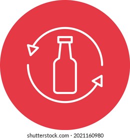 Glass Recycle icon vector image. Can also be used for web apps, mobile apps and print media.