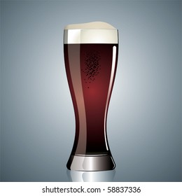 Glass of red beer.