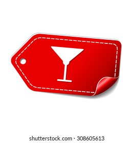 Glass Red Vector Icon Design