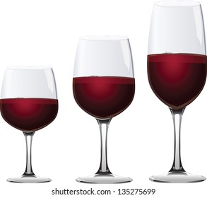 Glass of red wine