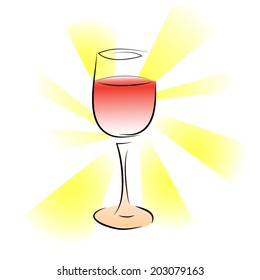 glass of red wine