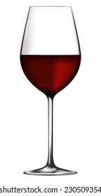 Glass of red wine