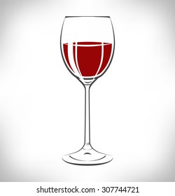 glass of red wine