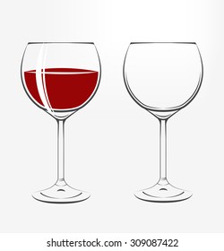 glass of red wine