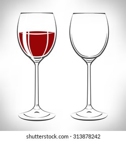 glass of red wine