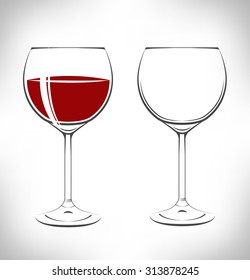 glass of red wine