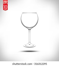 glass of red wine