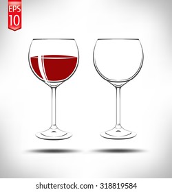 glass of red wine