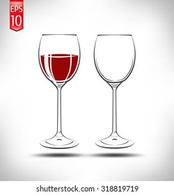 glass of red wine