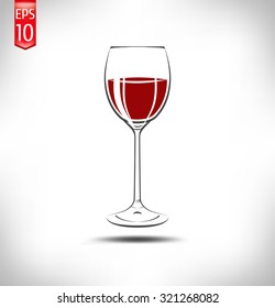 glass of red wine