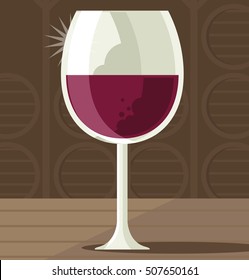 glass of red wine