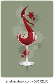glass of red wine